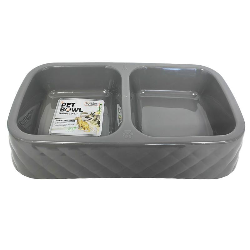 Pet Feeding Bowl Double Dish {IN99641} (48/cs)