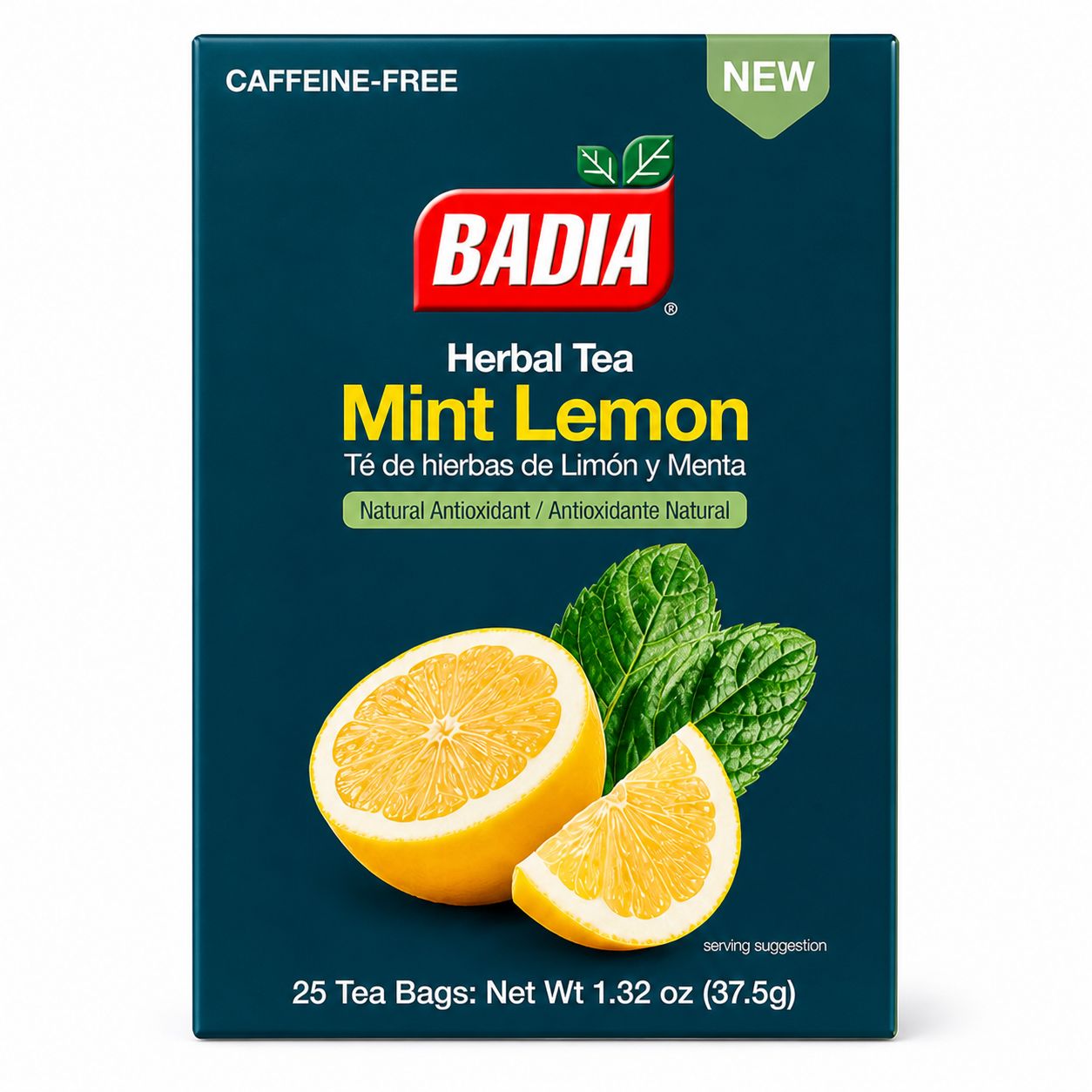 25 Bags Mint Lemon Herbal Tea (10/cs)