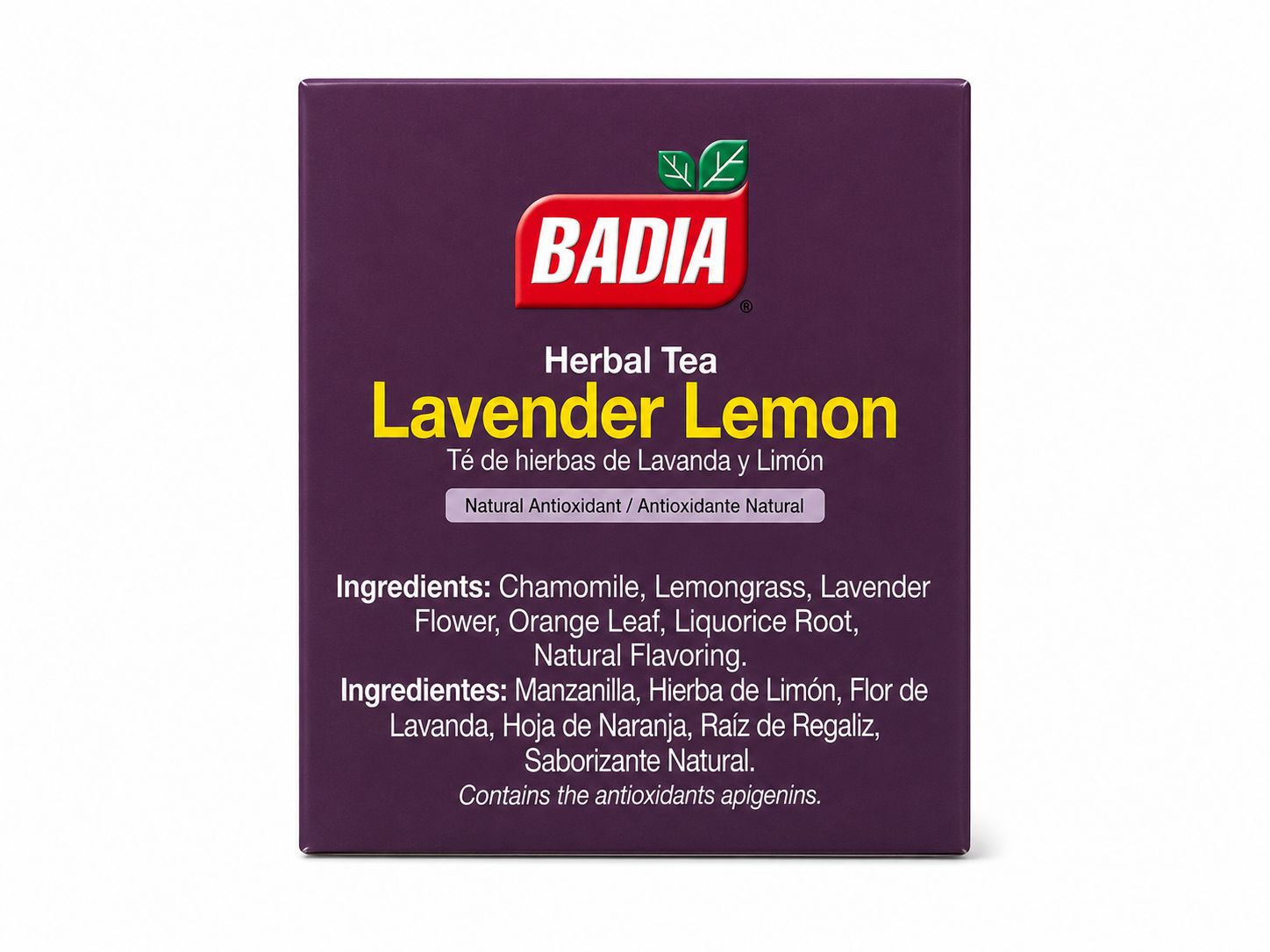 25 Bags Lavender Lemon Herbal Tea (10/cs)