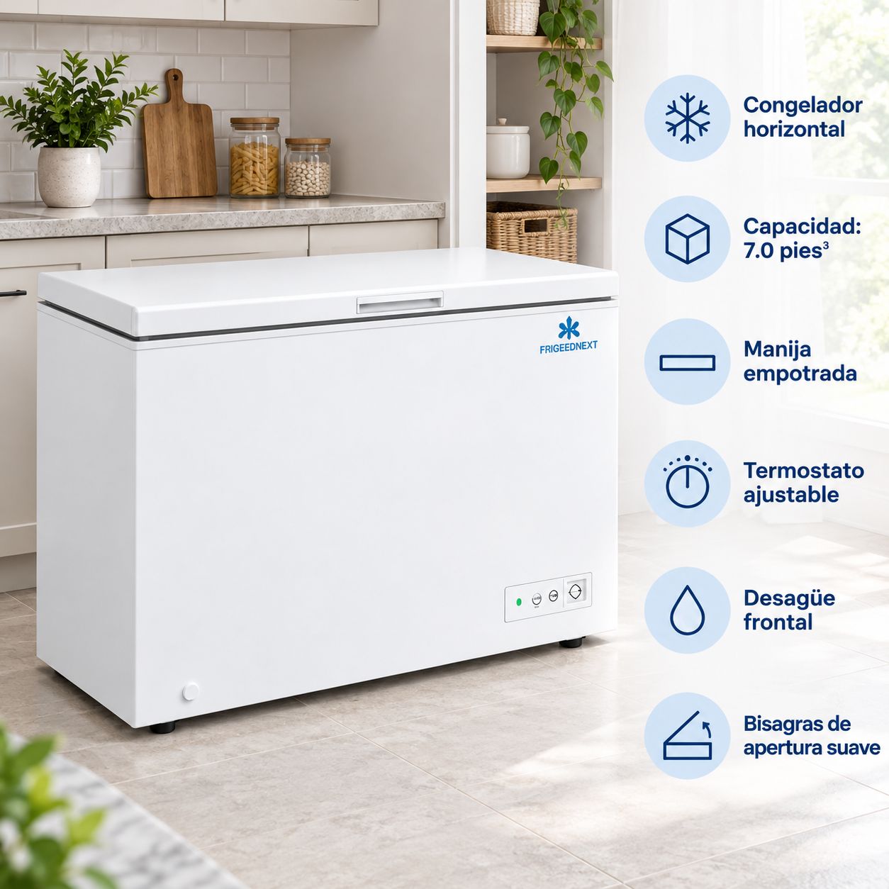 FRIGEEDNEXT 10.6 CuFt Chest Freezer (1/cs)