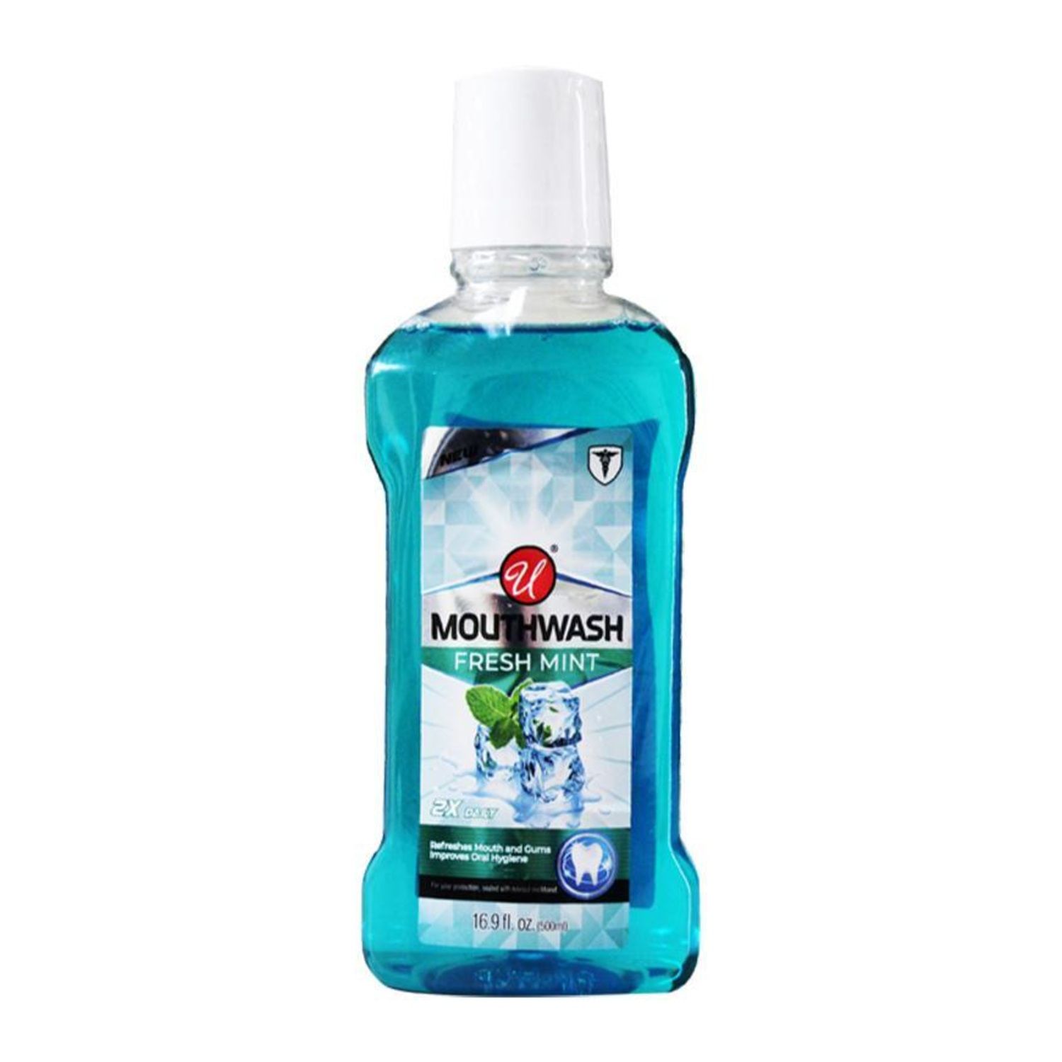 16.9 Oz Mouth Wash Fresh Mint {82670} (12/cs)