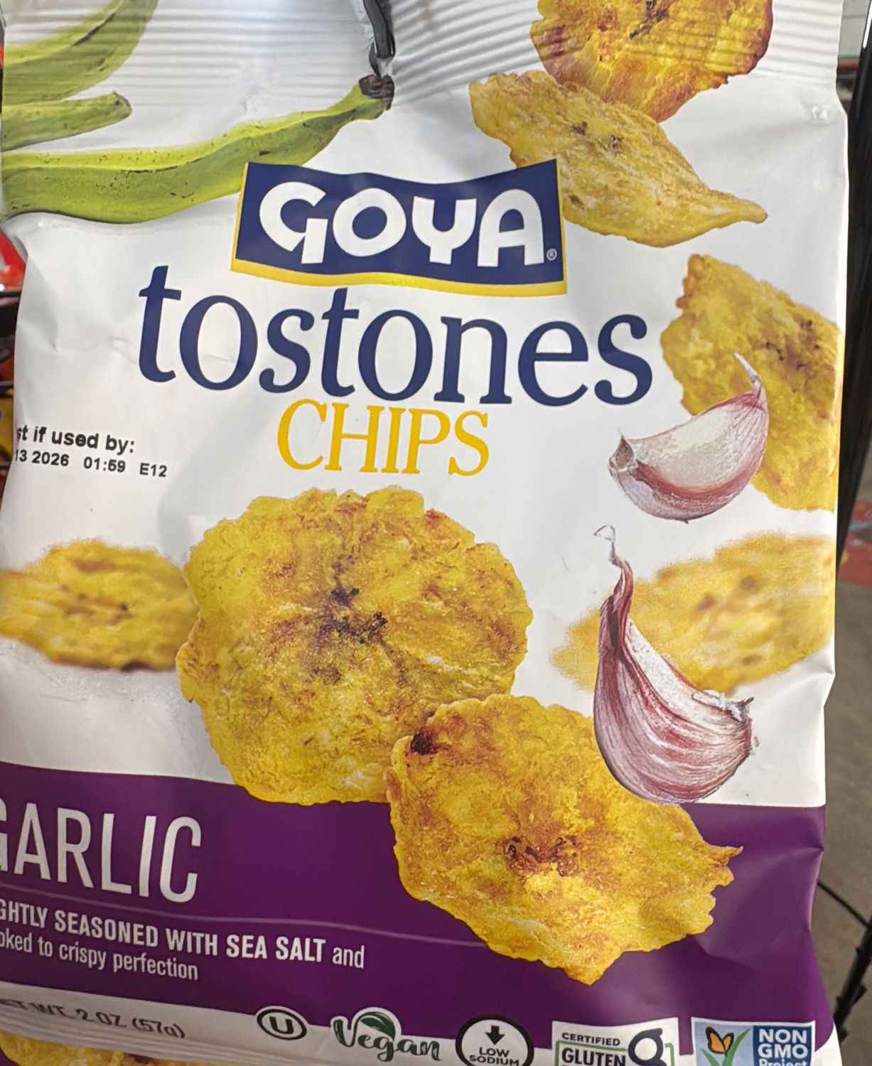 Goya Tostones Chips Garlic 2oz (24/cs)