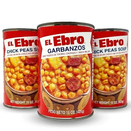 El Ebro Chickpeas with Sausage 15oz (24/cs)