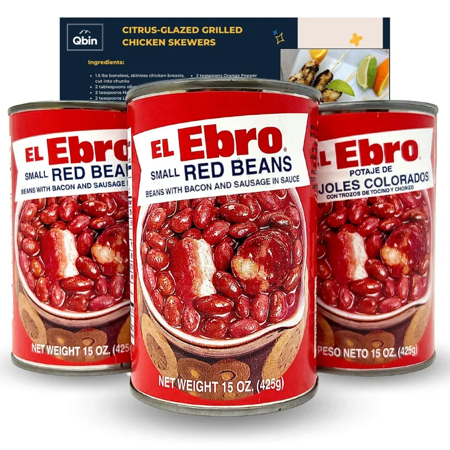 El Ebro Small Red Beans with Sausage 15oz (24/cs)