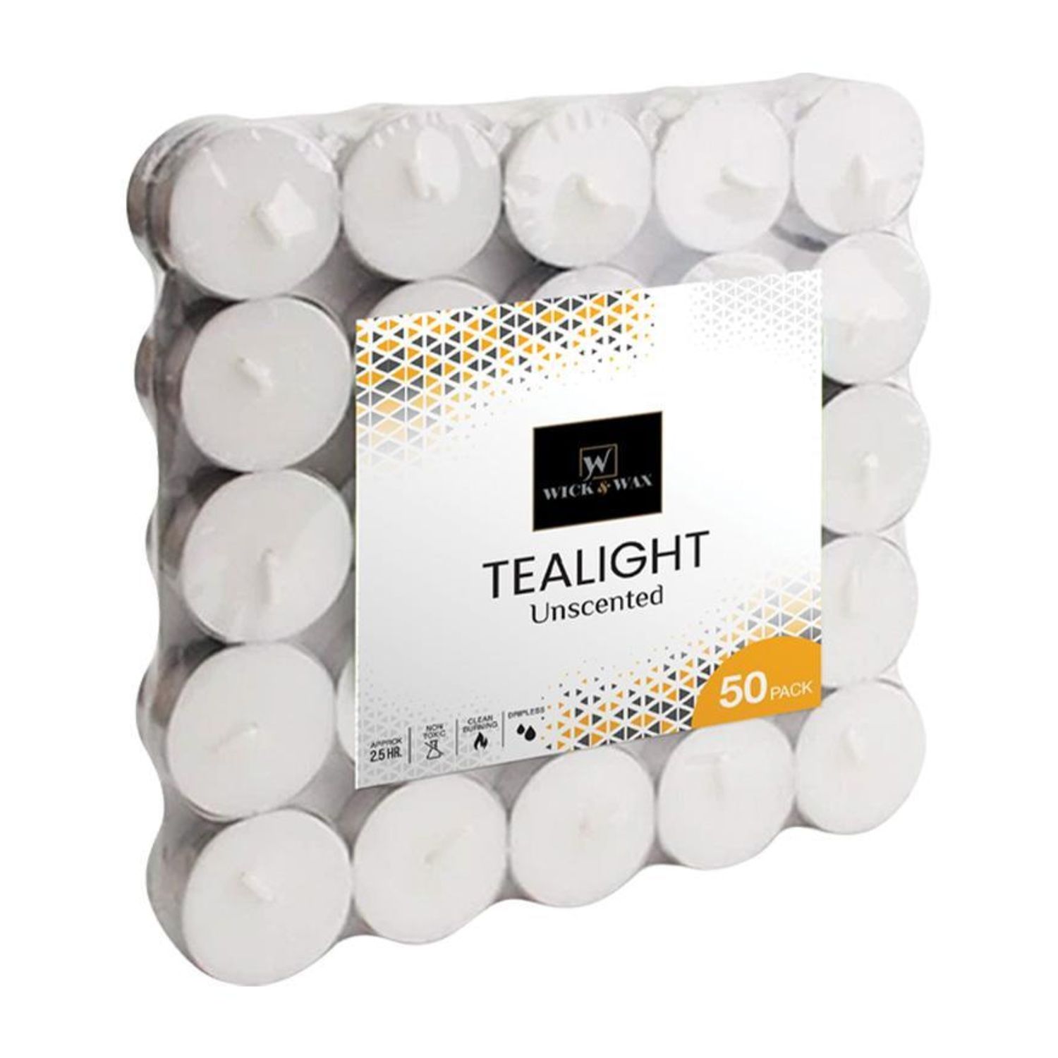 50Ct Unscented Tealight Candle {86027} (24/cs)