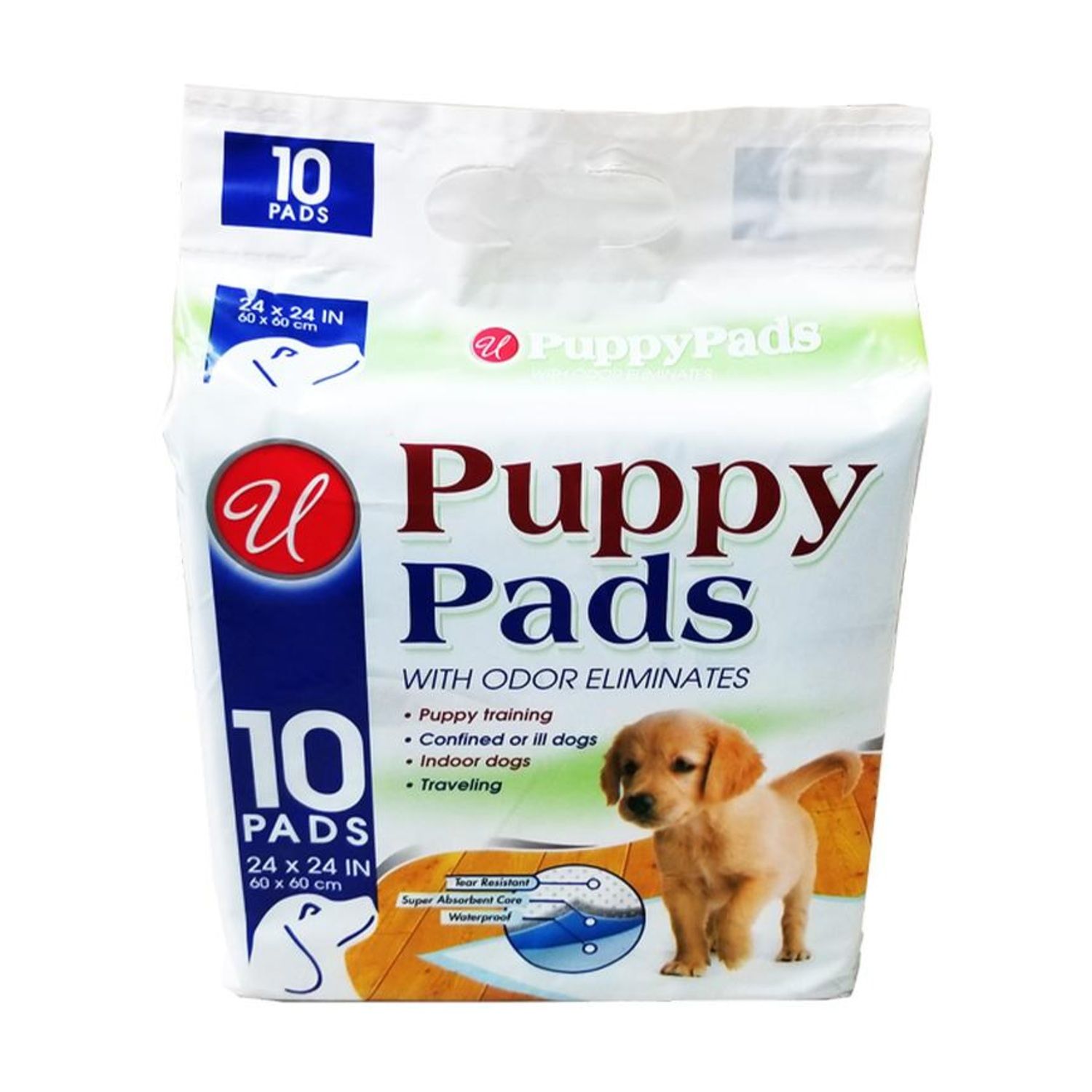 10 Pk Pet Training Pads 23.5" X 23.5" {80092} (24/cs)