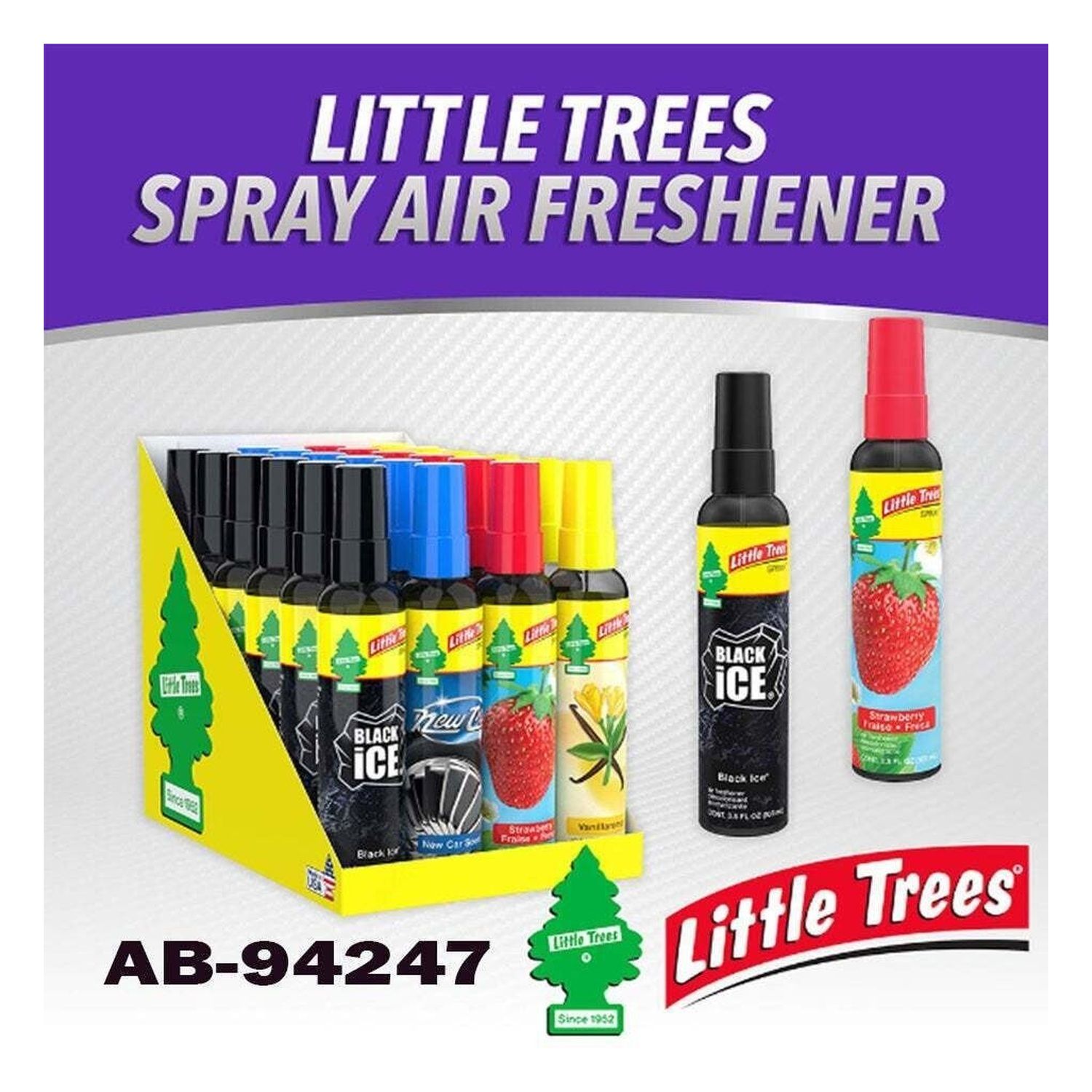 3.5oz Little Tree - Assorted Car Freshner Spray (24/cs)
