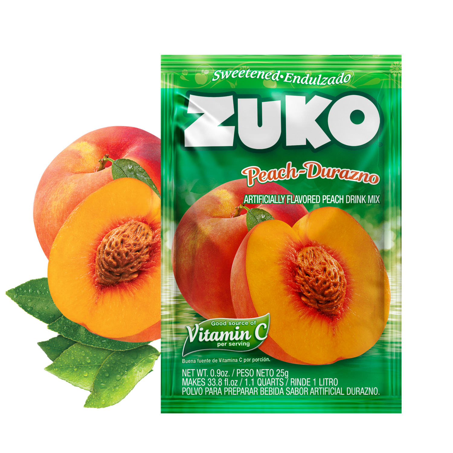 Zuko Peach ind Pack 0.9oz (96/cs)