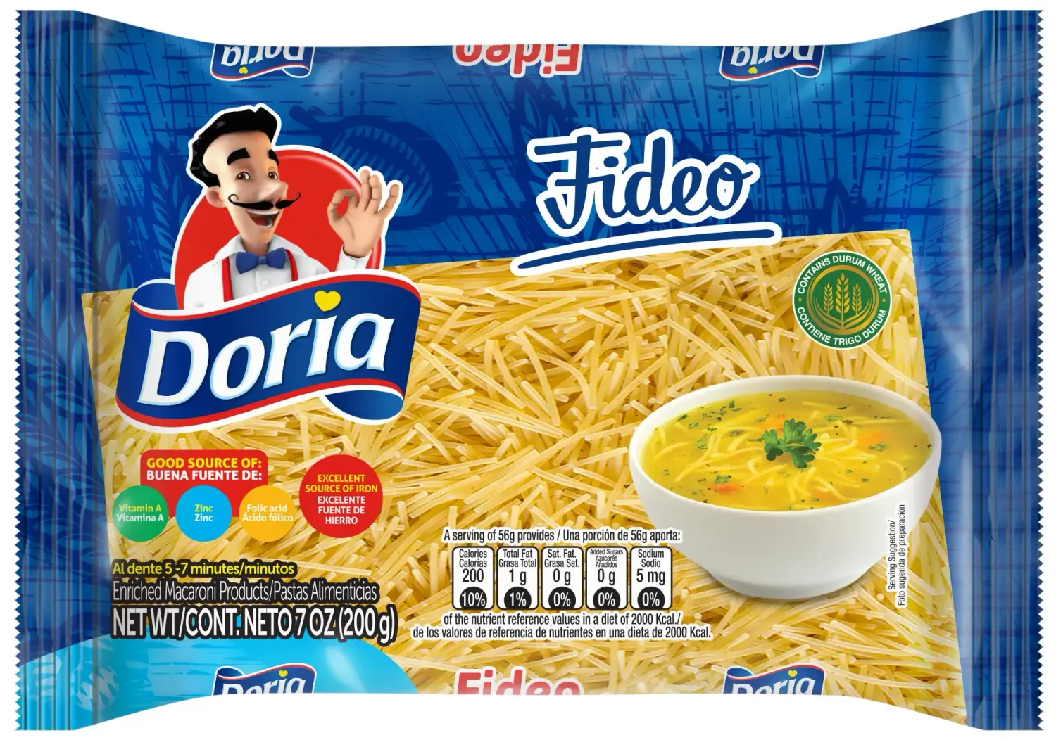 Doria Fideo Pack 7oz (20/cs)