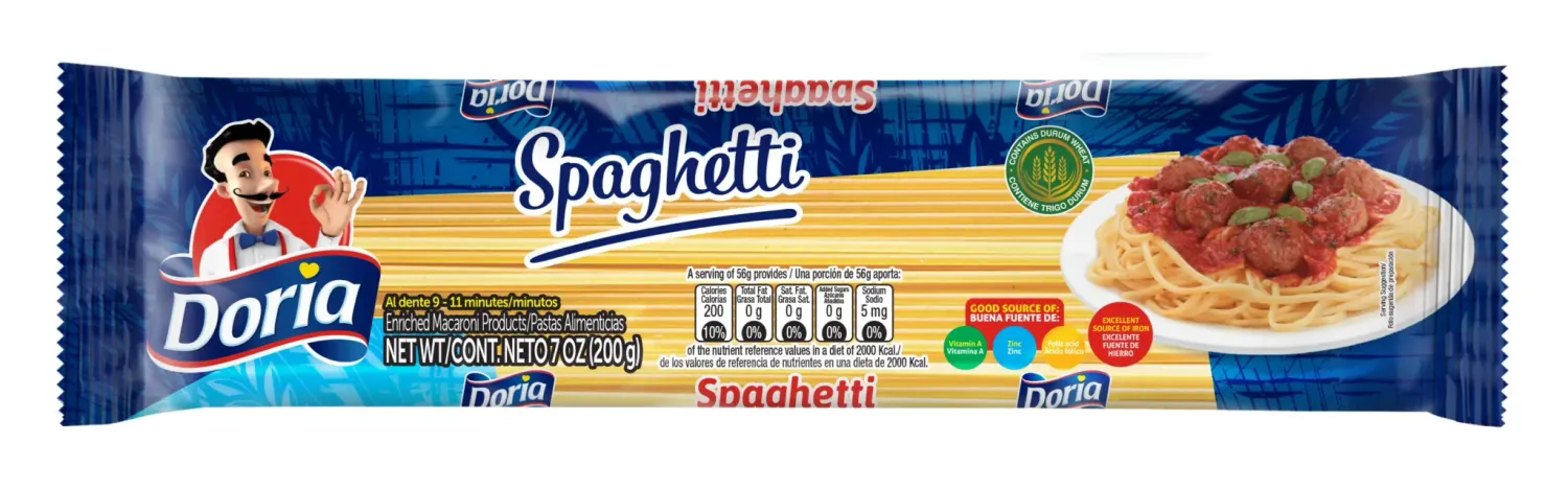 Doria Spaghetti Pack 7oz (20/cs)