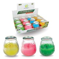 60z Citronella Glass Candle In Pdq-(24/cs)
