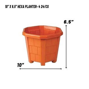 10" X 6.5" Hexa Planter- 4 (24/cs)