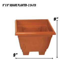 9" X 9" Square Planter- 2 (24/cs)