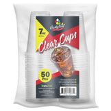7oz 50ct Plastic Clear Cups (48/cs)