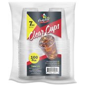 7oz 100ct Plastic Clear Cups (12/cs)