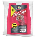 7oz 70ct Plastic Red Cups (36/cs)