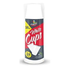 16Oz, 16Ct White Cups In Bag (48/cs)