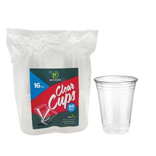 16oz 50ct Clear Cup In Bag (12/cs)