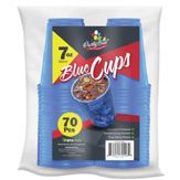 7oz. 70ct. Plastic Blue Cups (36/cs)