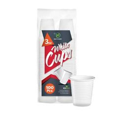 100pk 3oz White Cups (48/cs)