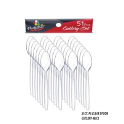 51ct. PS Clear Spoon Cutlery (48/cs)