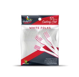 51ct. PS White Fork Cutlery (48/cs)