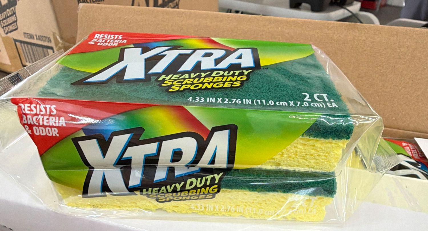 2ct Xtra Cellulose Spong w/Heavy Scrubber- (24/cs)