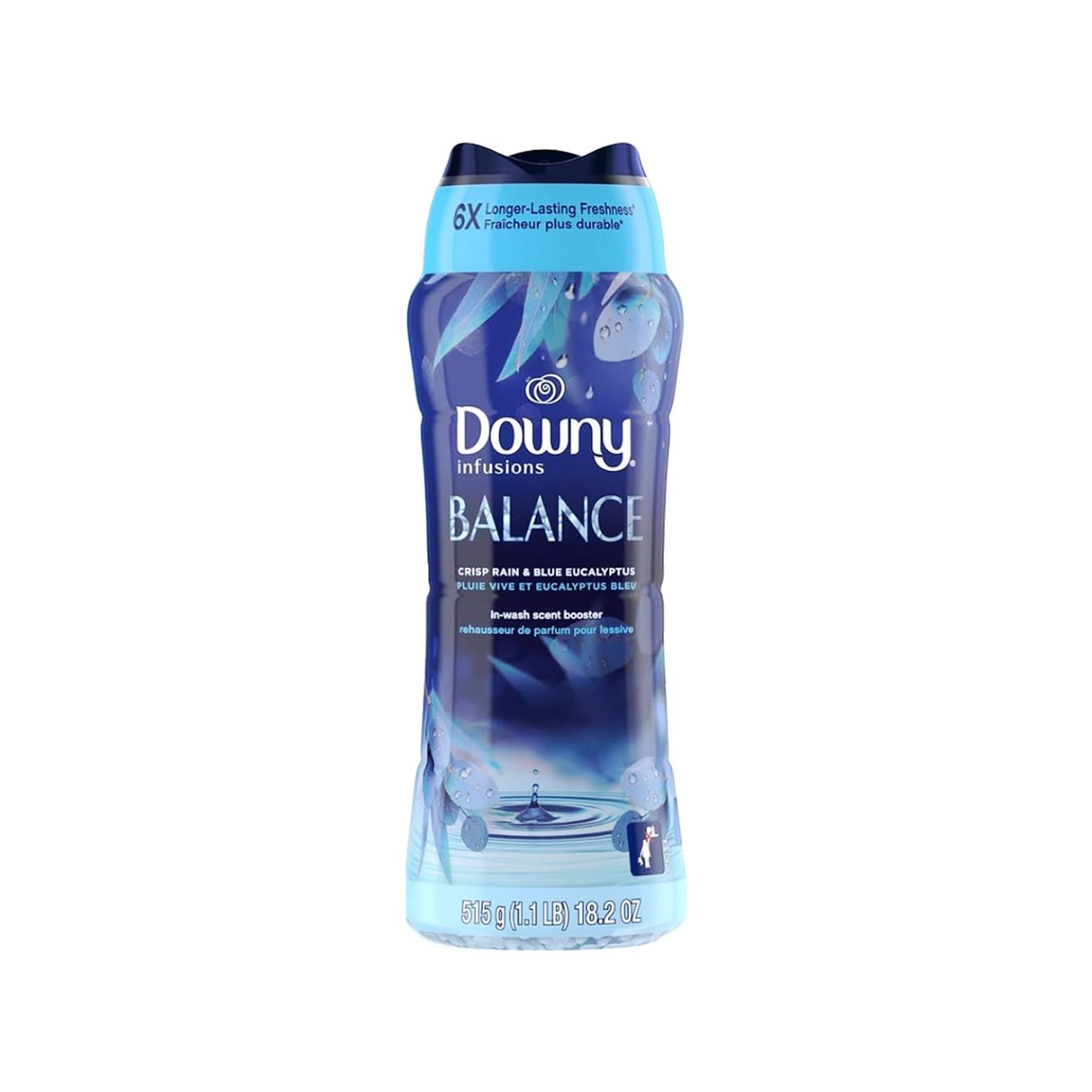 18.2oz Downy Beads - Crisp Rain &amp; Blue Eucalyptus (4/cs)