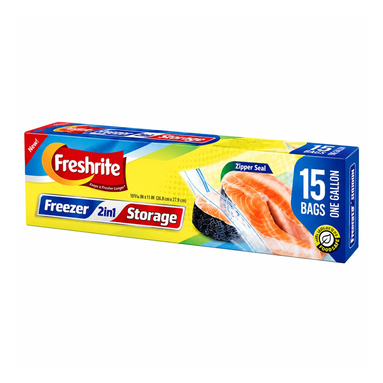 15Ct One Gallon Zipper Freezer Bag {IN85600} (24/cs)