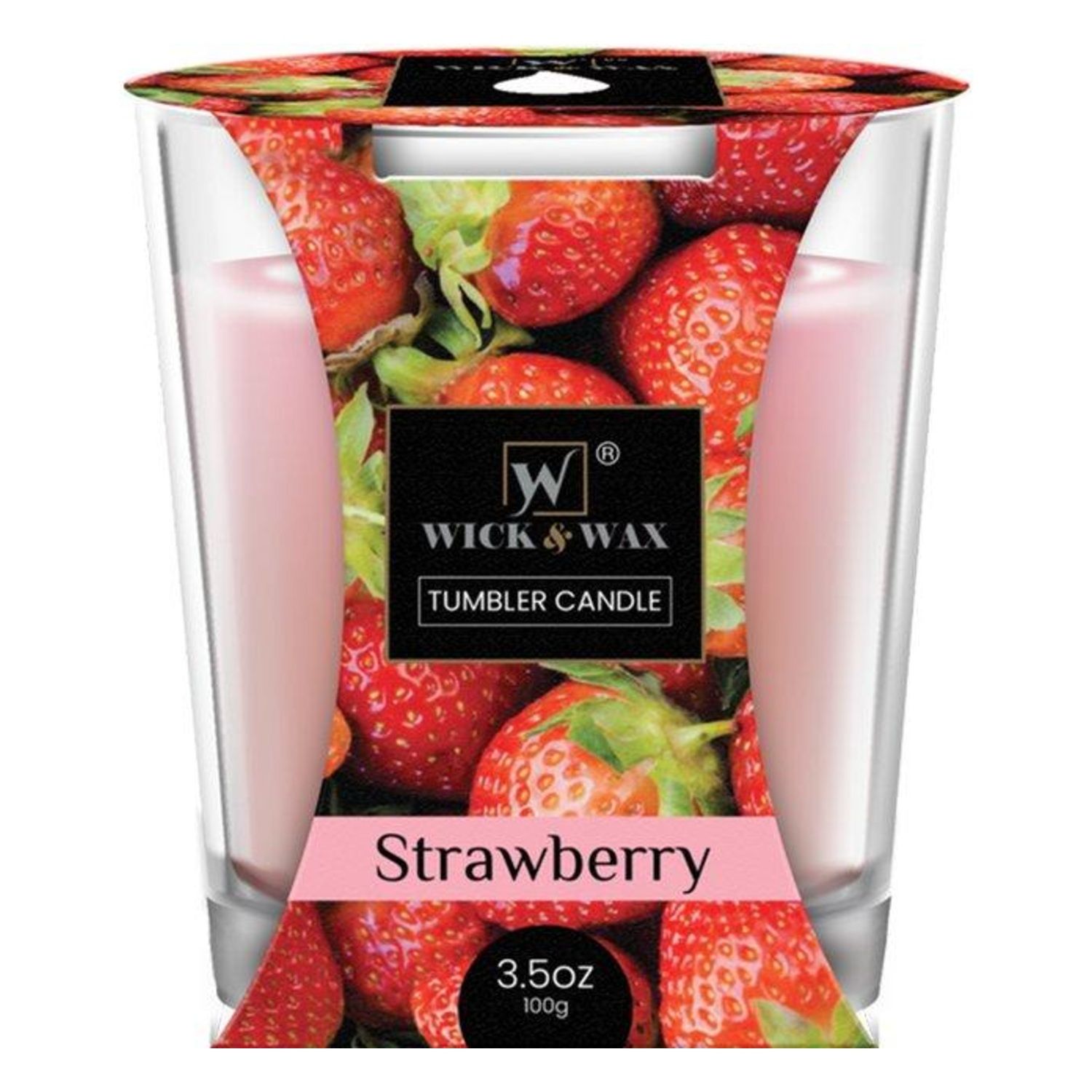 3.5Oz Tumbler Candle Strawberry {86039} (12/cs)