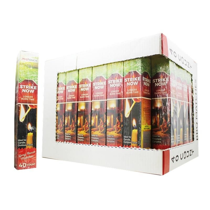 11¨40Ct 1Pk Bbq/Fire Place Matches {IN81750-A} (48/cs)