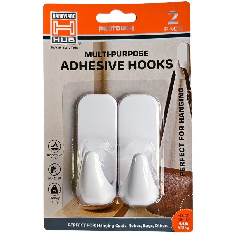 2Pk Adhesive Hooks {CH86465} (48/cs)