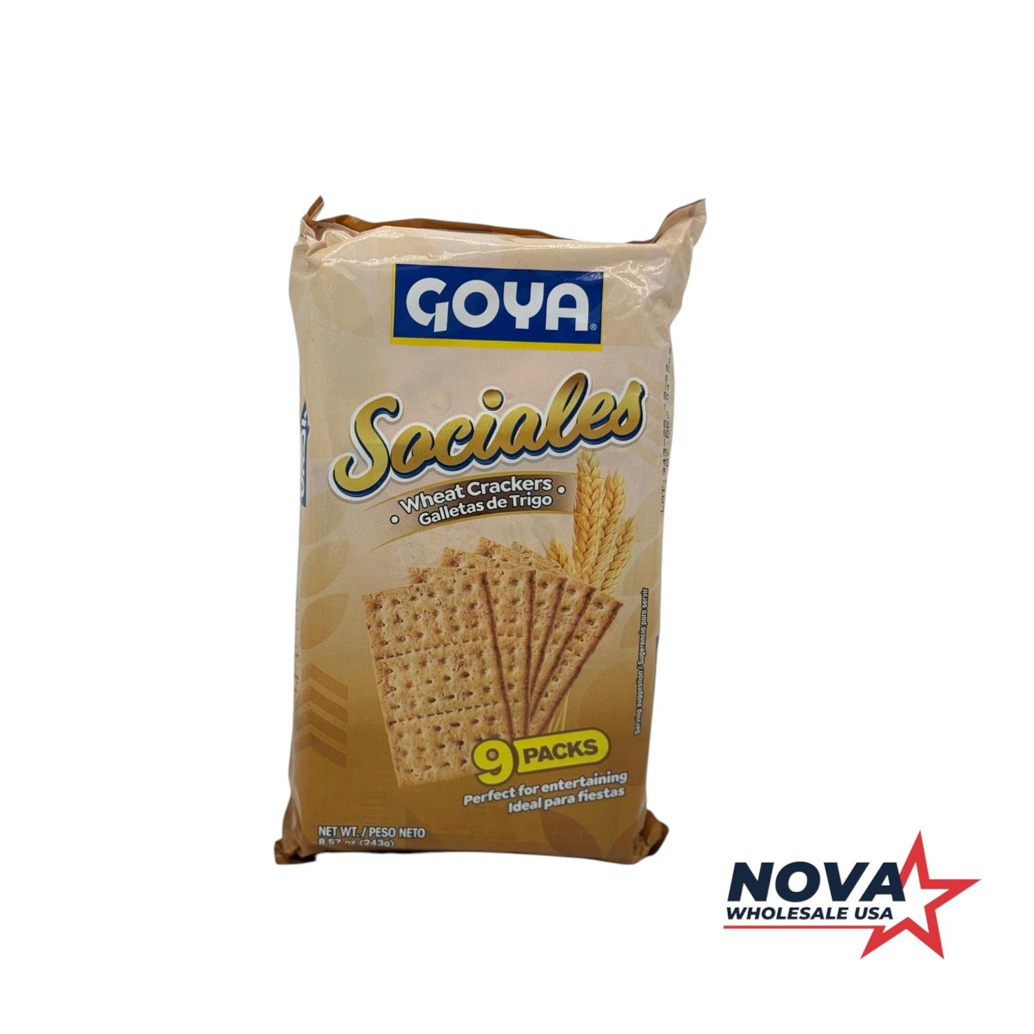 Goya Sociales Wheat Crackers 8.57oz (12/cs)