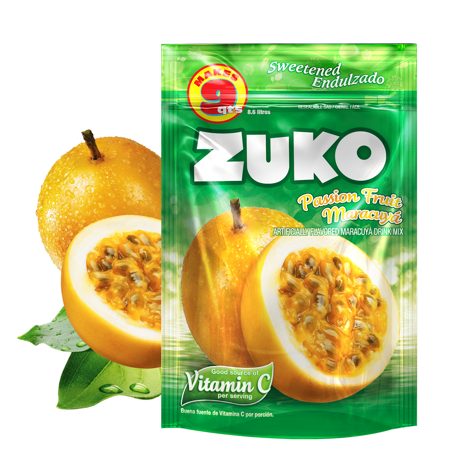Zuko Passion Fruit Family Pack 14.1oz (12/cs)