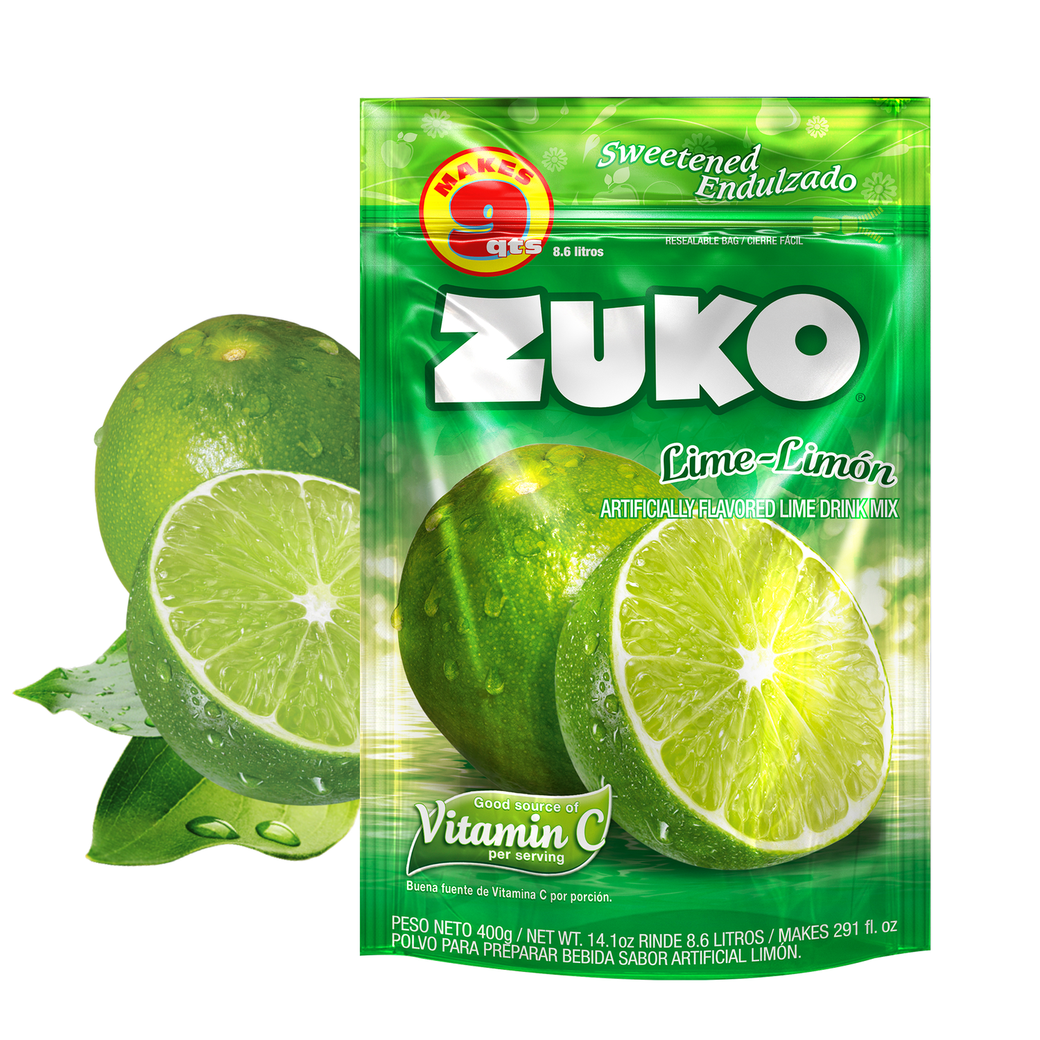 Zuko Lime Family Pack 14.1oz (12/cs)