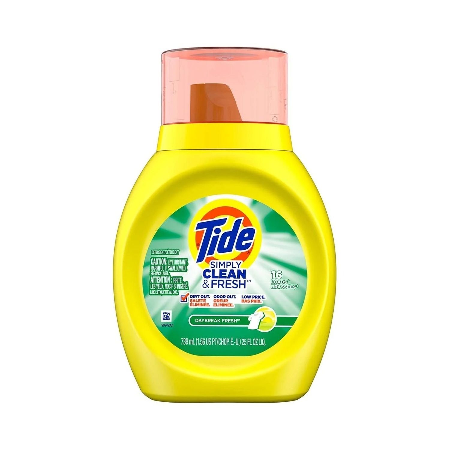 25oz Tide Simply Detergent- Daybreak Fresh (6/cs)