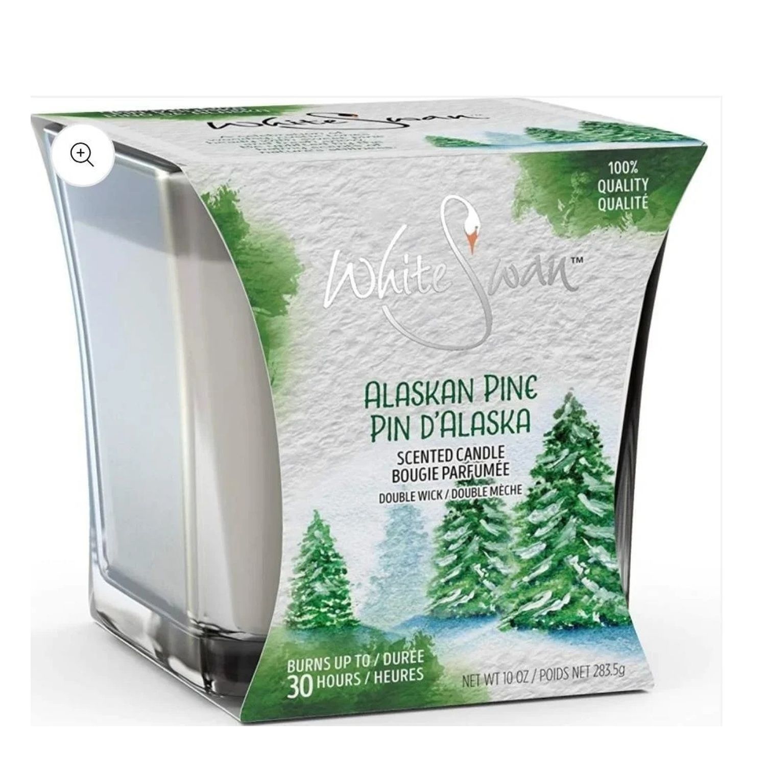 10 Oz White Swan/ Scented Candle/ Alaskan Pine (6/cs)