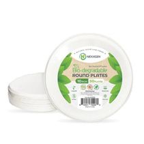 10'' 50ct. Bio Degradable Round Plate (12/cs)