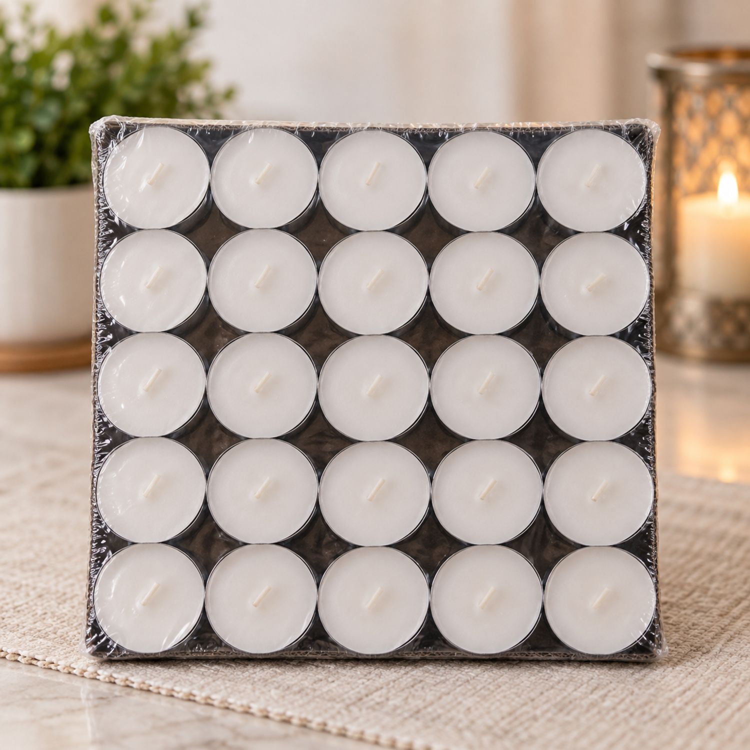 50ct Tealight Candles / Paquete de 50 Velas {HA1050} (40/cs)