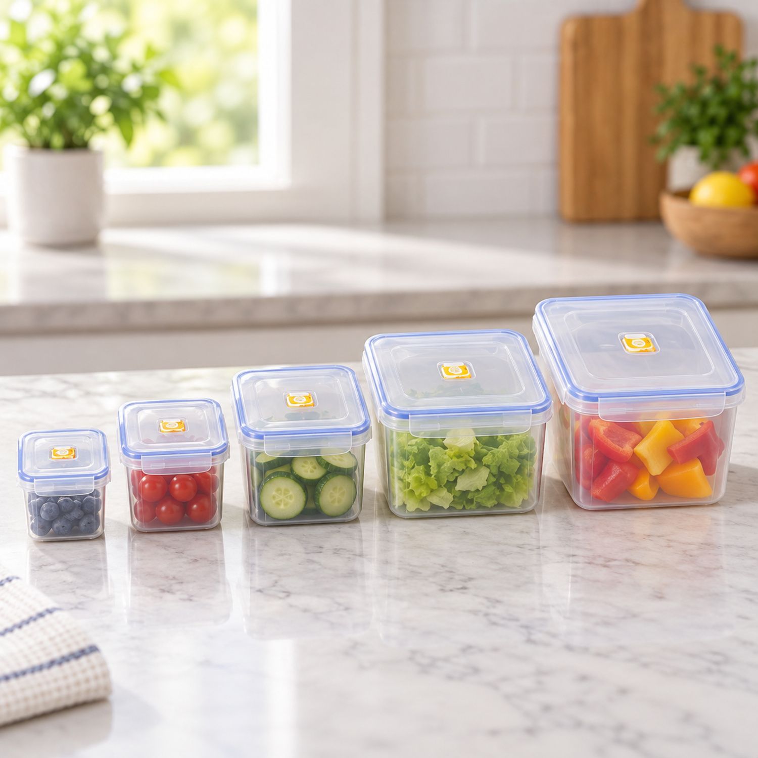 5Pcs Set Fresh Preservation Box {2870-3PC} (36/cs)