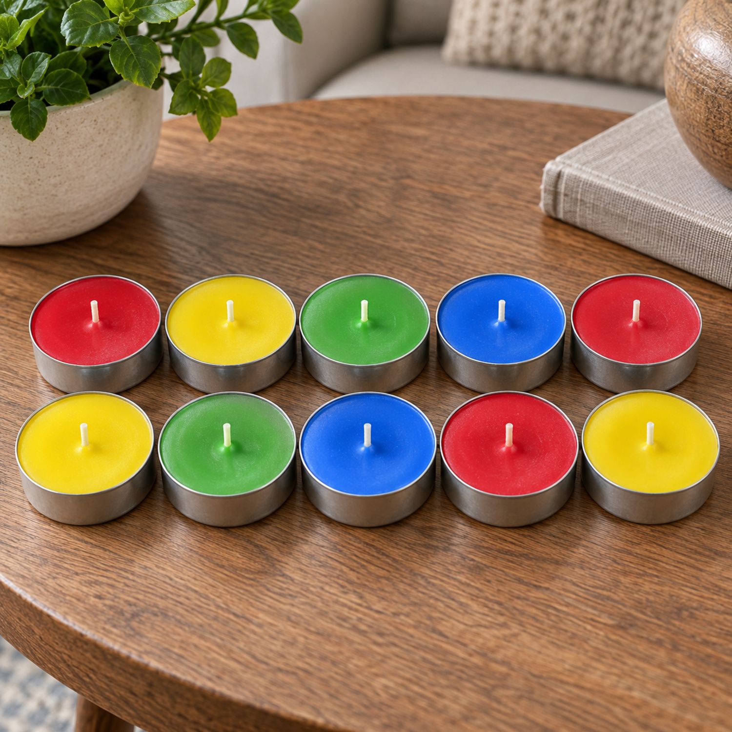 10ct Tealight Candles / Paquete de Velas 10Pcs {NC10} (200/cs)