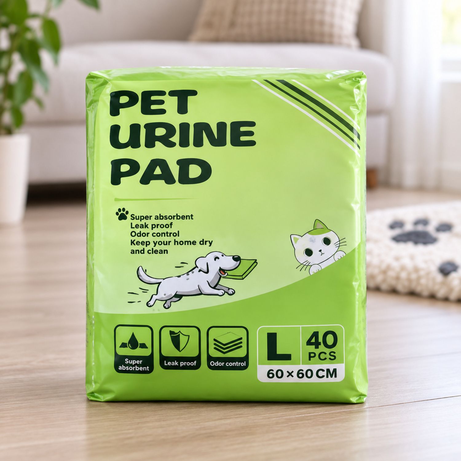Pet Urine Pad Size L {60x60} (10/cs)