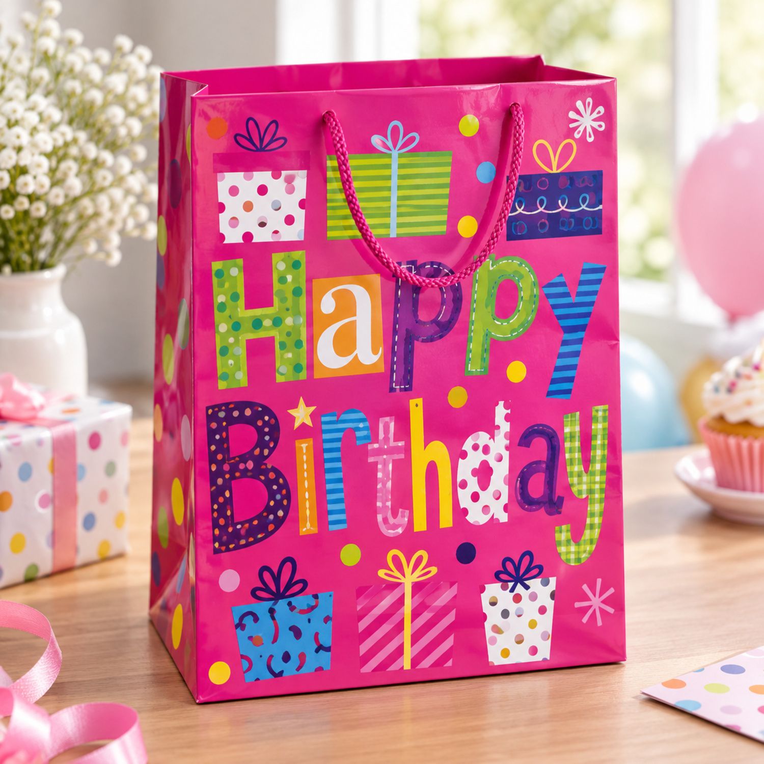 Happy Birthday Gift Bag Large Size {2913L} (360/cs)