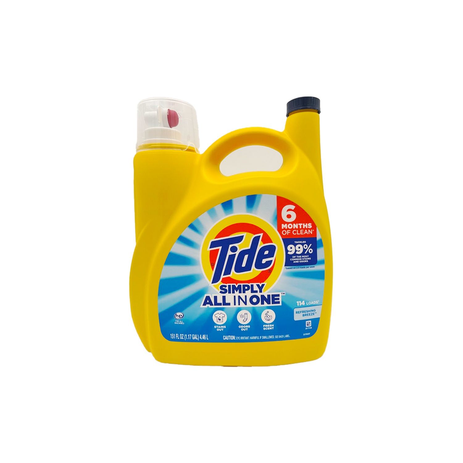 151oz Tide Simply Detergent - Refreshing Breeze (4/cs)