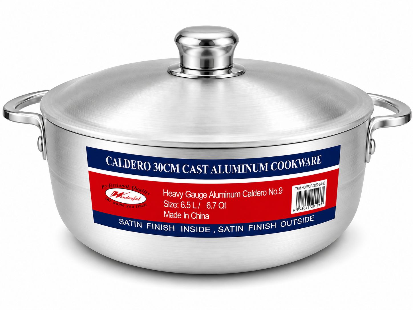 Caldero 30cm No.9 Size 6.5L / 6.7Qt {0022-1A-30CM} (6/cs)