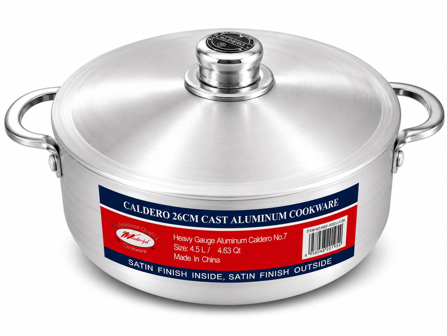 Caldero 26cm No.7 Size 4.5L / 4.63 Qt {0022-1A-26CM} (6/cs)