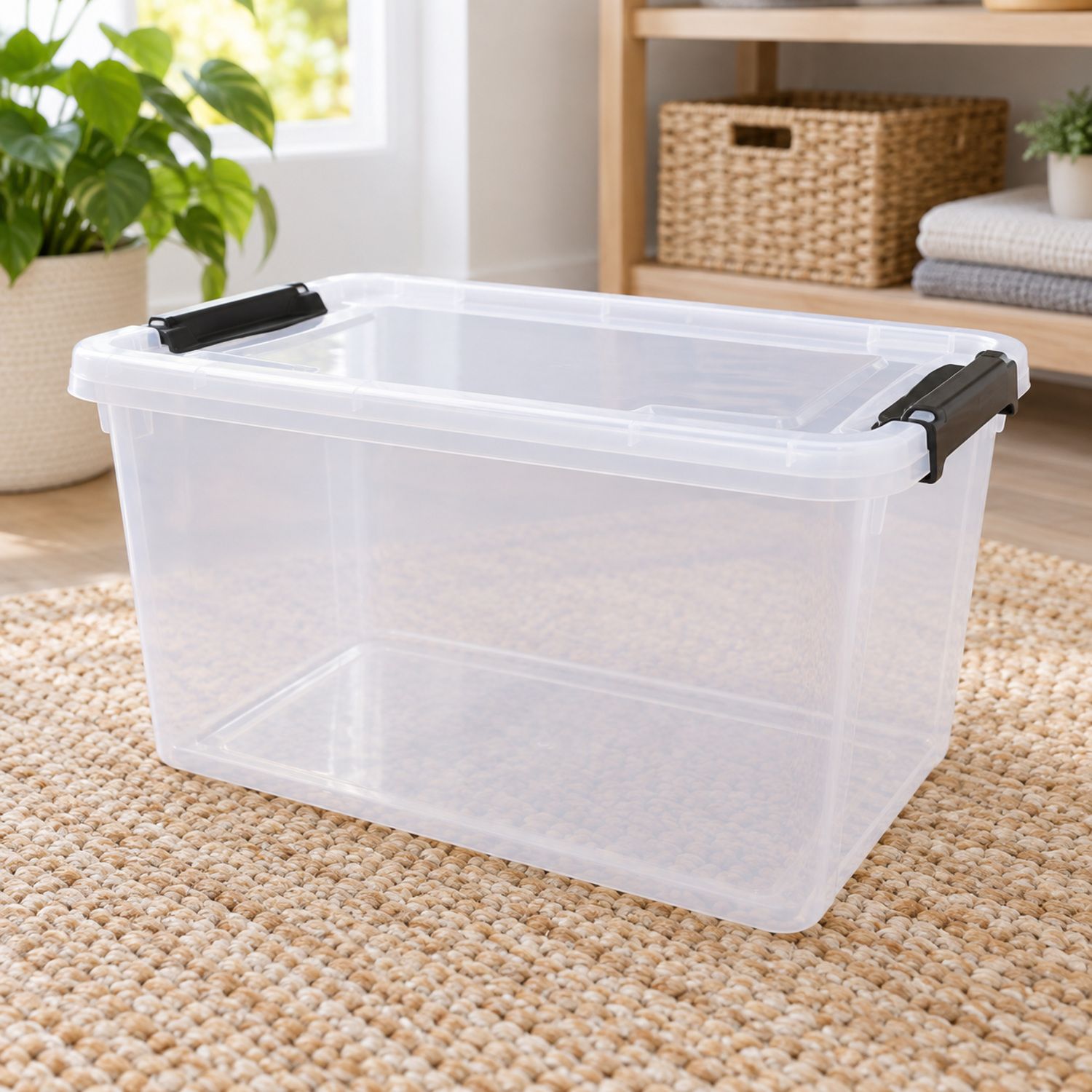 Plastic Storage Bin / Caja Plastica Organizadora {WF051613} / {8024} (16/cs)