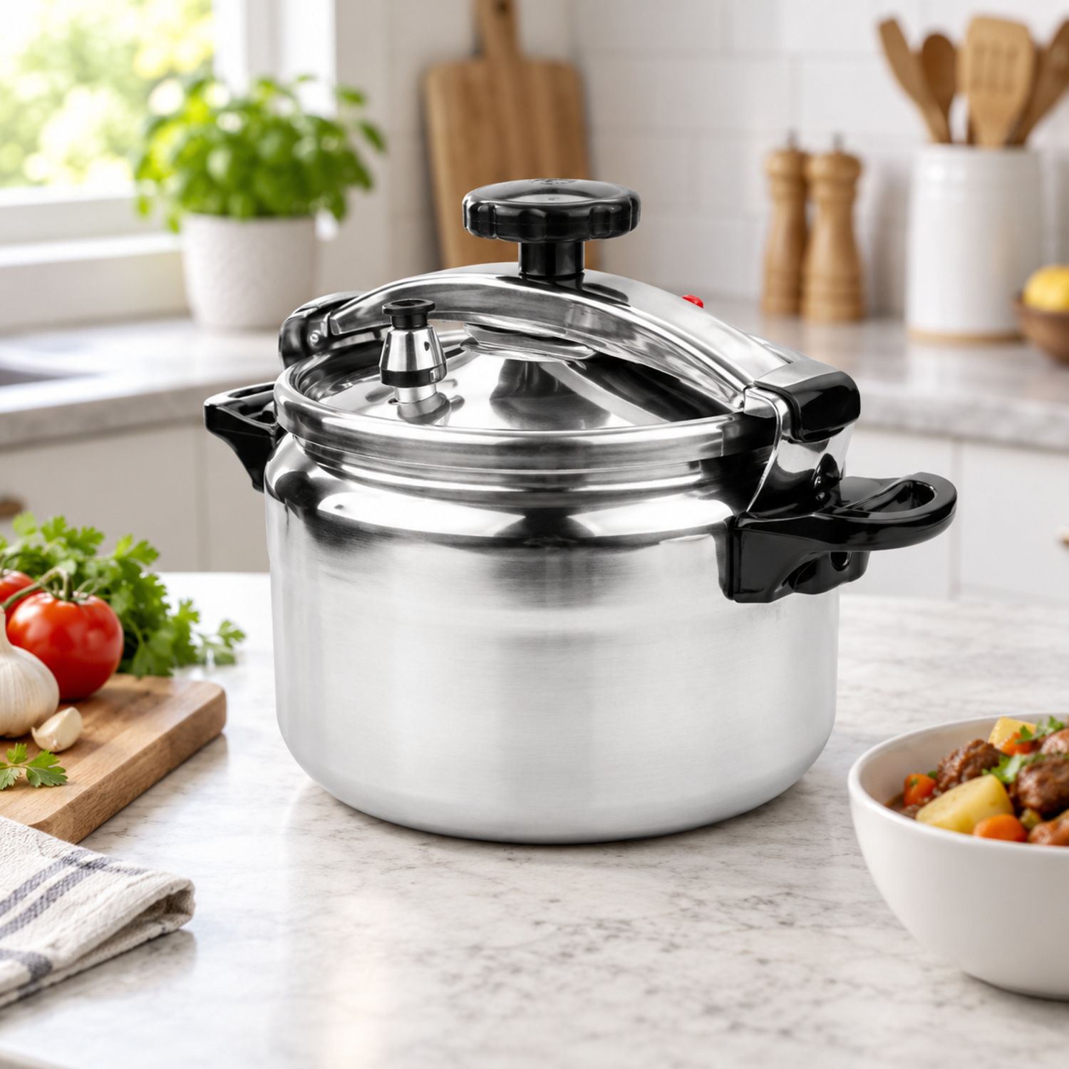 Aluminium Pressure Cooker 7L / Olla de Presion 7L {095-7L} (6/cs)