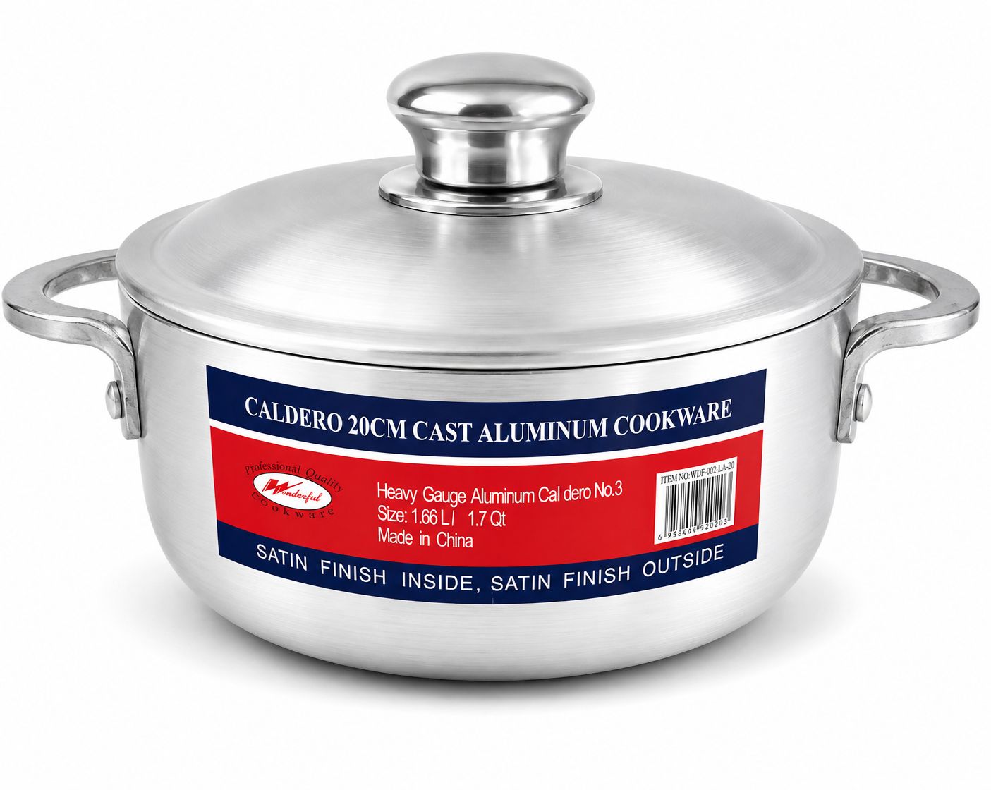 Caldero 20cm No.3 Size 1.66L / 1.7 Qt {0022-1A-20CM} (6/cs)
