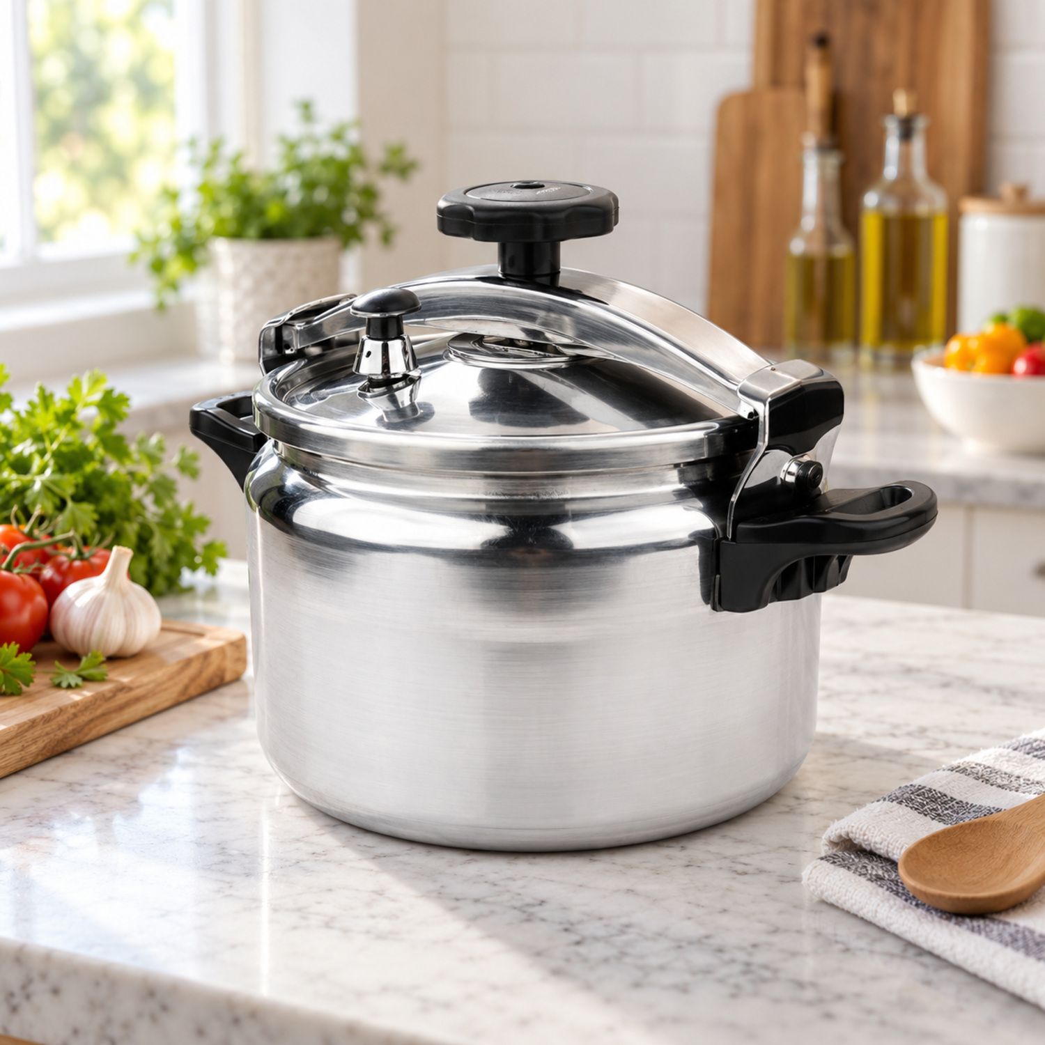 Aluminium Pressure Cooker 9L / Olla de Presion 9L {095-9L} (6/cs)